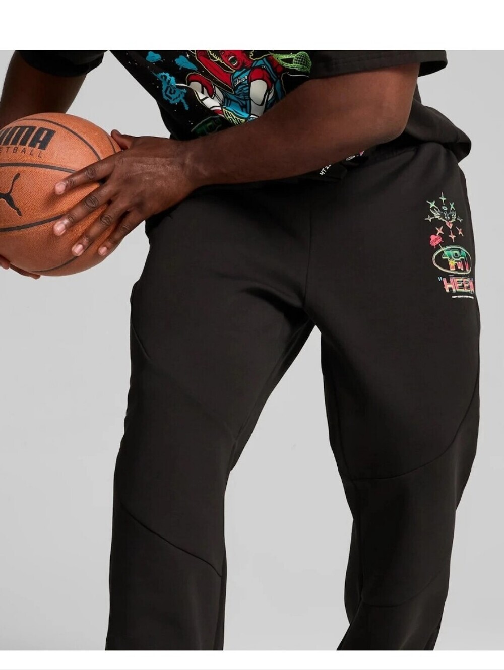PUMA x Lamelo Ball Melo 1Love Dime Basketball Pants Black Men's Sizes XS